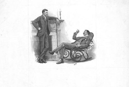 Sidney Paget illustration of Watson and Holmes